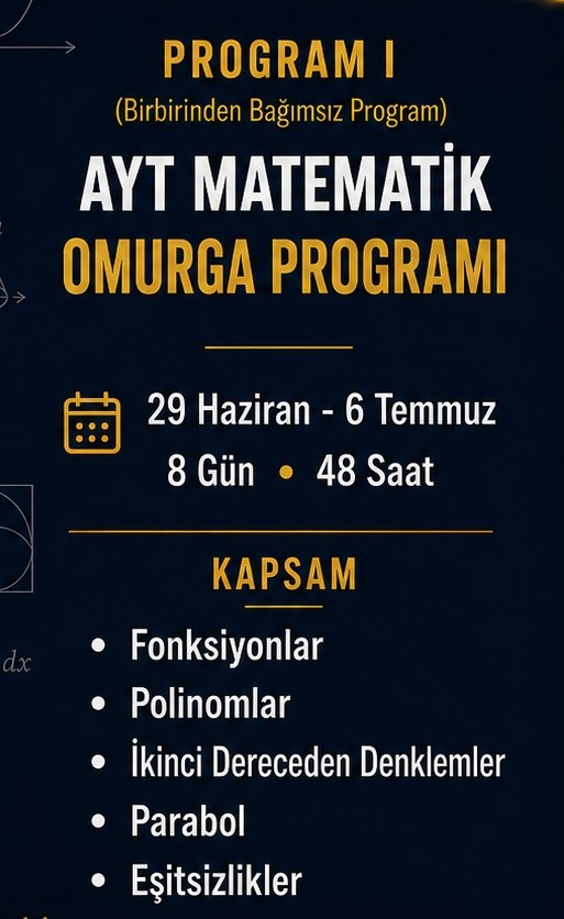 AYT Omurga Kampı afişi