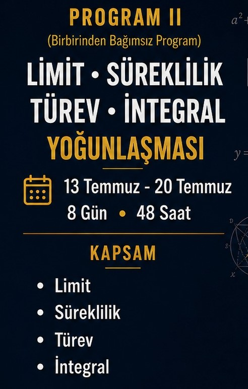 Limit - Türev Kampı afişi